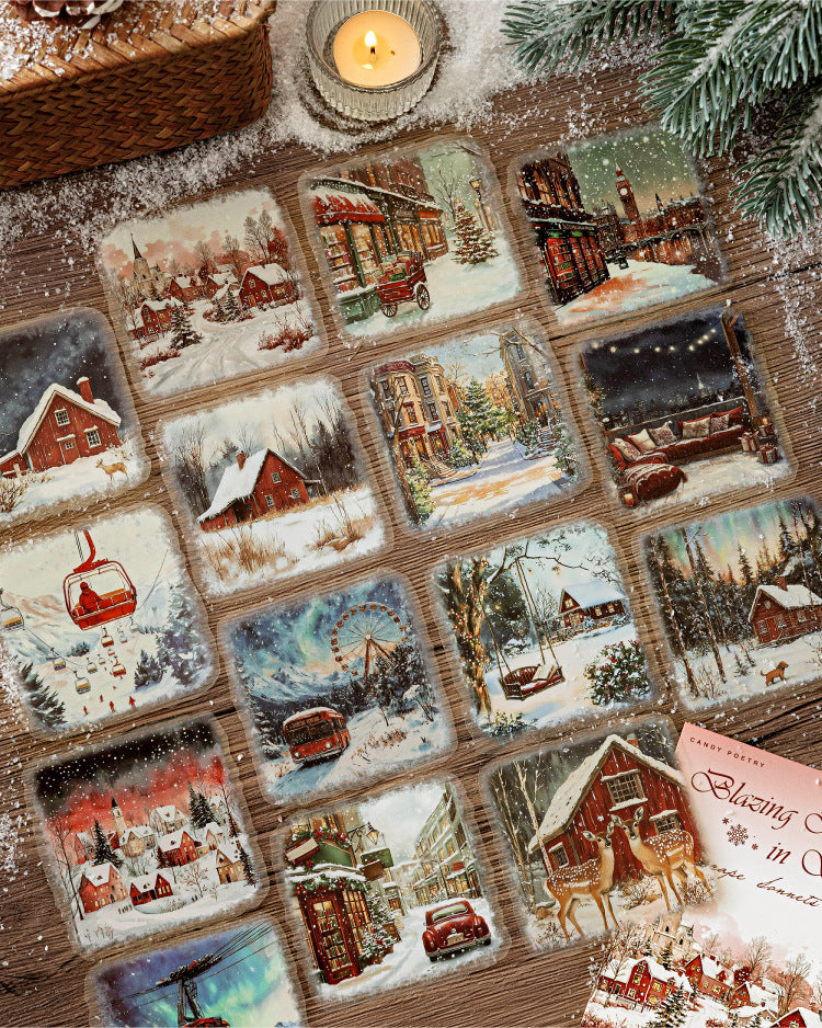 S-39  Large Size LandscapeSnow Poetry Series Winter Snow Scene 6Style
