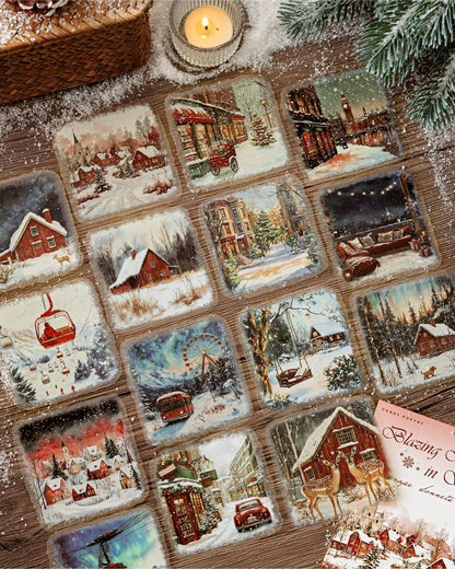 S-39  Large Size LandscapeSnow Poetry Series Winter Snow Scene 6Style