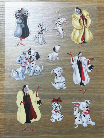 S96 Dalmatians sticker pet precut A5 size 5 pieces