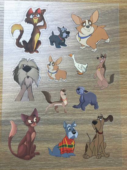 S96 Dalmatians sticker pet precut A5 size 5 pieces