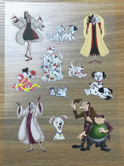 S96 Dalmatians sticker pet precut A5 size 5 pieces