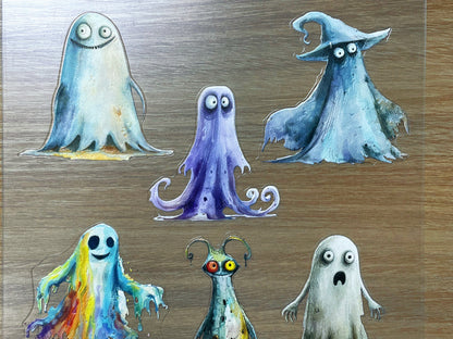 E-119 Iridescent Wraiths 3D Embossed sticker 1 piece