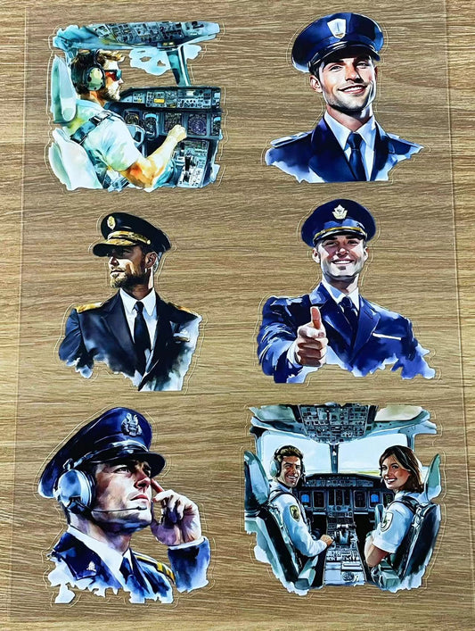 S10 Pilot sticker pet precut A5 size 2 pieces