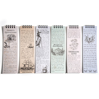 P-14 Retro Theme Coil Material Book Story Essay Series 6Style