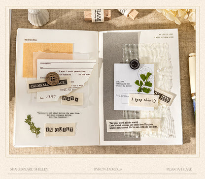 S-27 English Theme Cloth Strip Material Pack Monologue Series