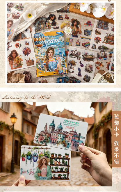 S-11 ZABC Cross-Border Honey Glaze Fragrance Series Sticker Book 8Style