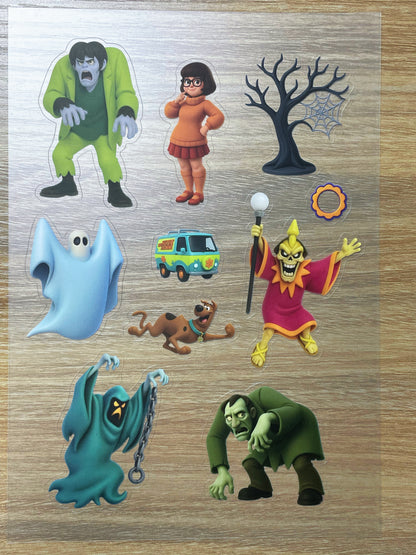 S56 Scooby-Doo sticker pet precut A5 size 3 pieces