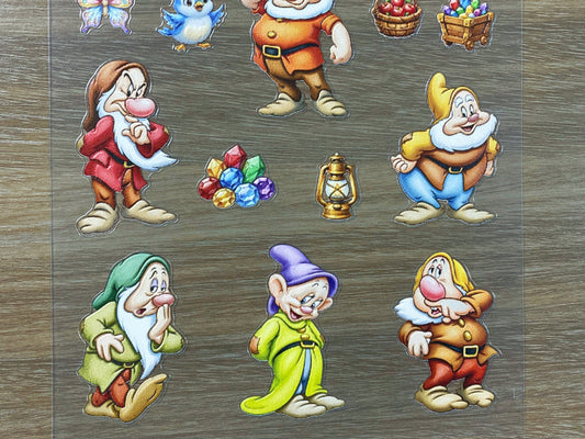 E-77 Dwarf 3D Embossed sticker 1 piece