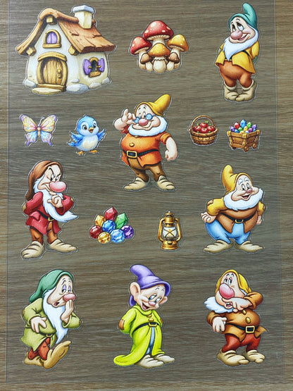 E-77 Dwarf 3D Embossed sticker 1 piece