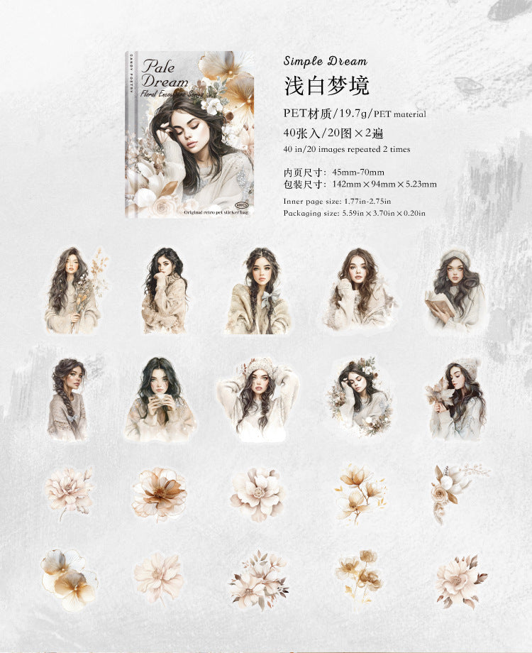 S-38  Flower Encounter Series Scenery Sticker