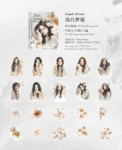 S-38  Flower Encounter Series Scenery Sticker