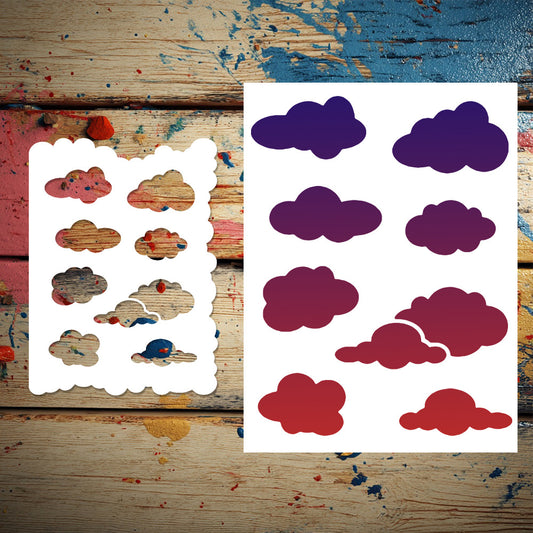Stencil-2 Clouds stencil