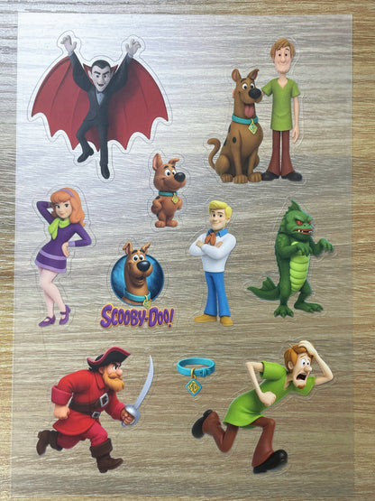 S56 Scooby-Doo sticker pet precut A5 size 3 pieces