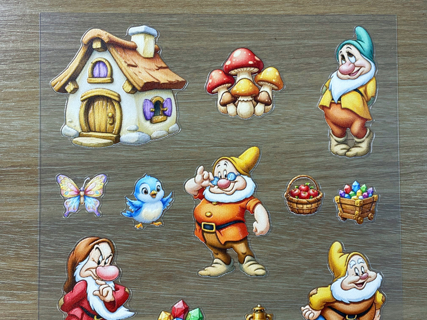 E-77 Dwarf 3D Embossed sticker 1 piece