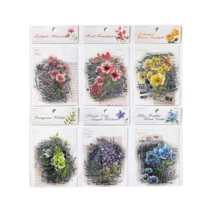 S-44  Kaleidoscope Notes Series Vintage Floral Landscaping Theme 6Style