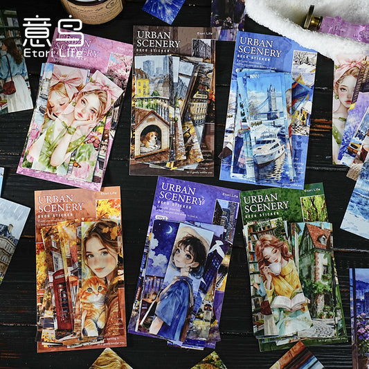 S-13 YiNiao City Romance and Youth Series Character and Scenery 6Style