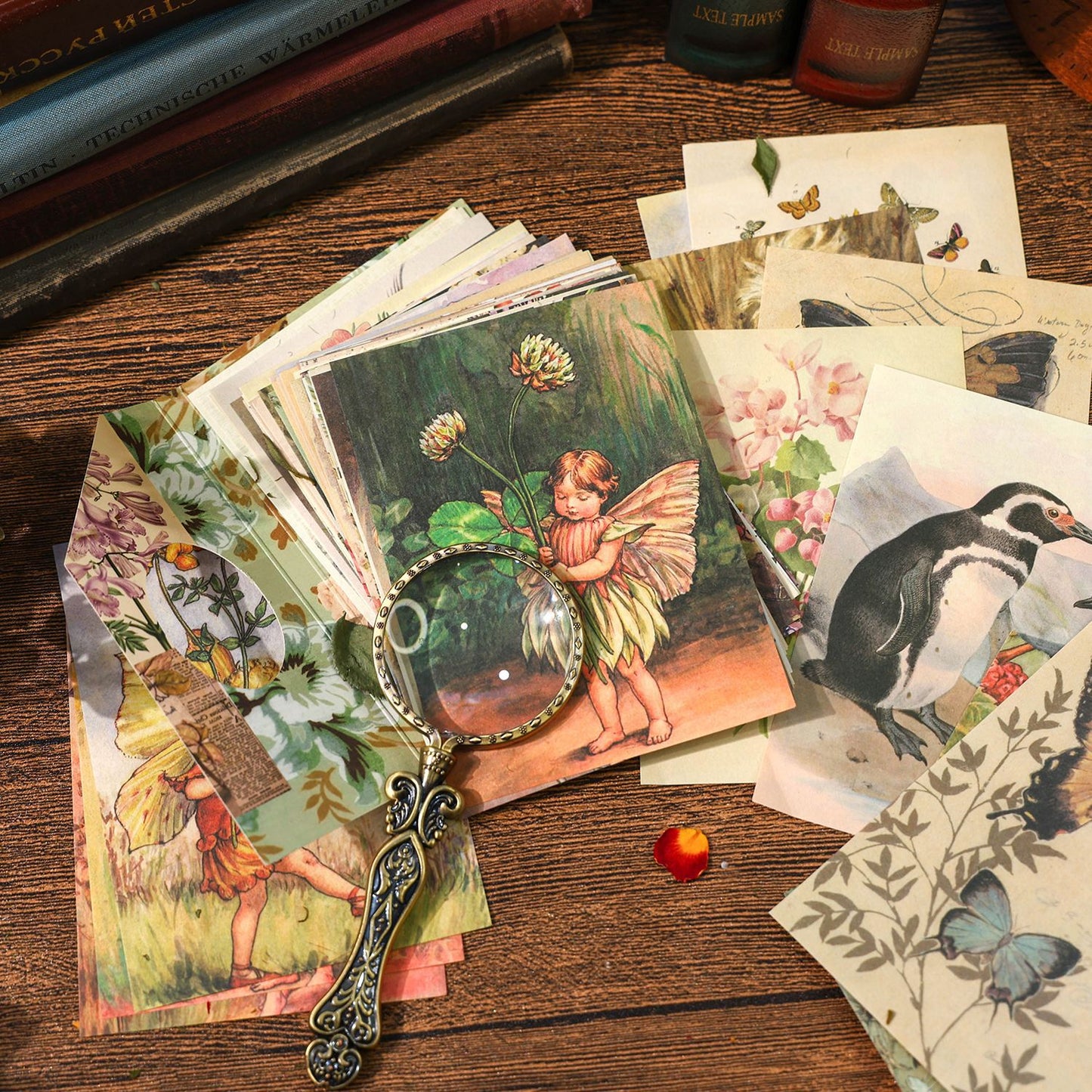 P-13 Ancient Forest American Retro Material Paper