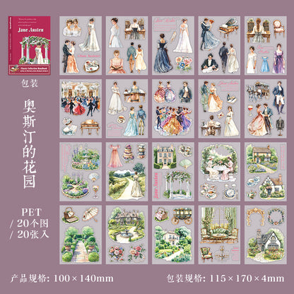 S-14 Masterpiece Collection Handbook Series Literary Story Theme Stickers 6Style