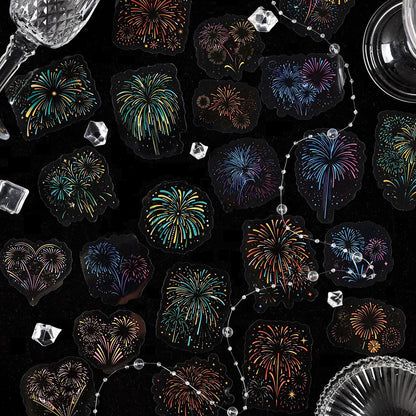 S-16 Dark Phantom PET Sticker package Gorgeous Fireworks Painting Series
