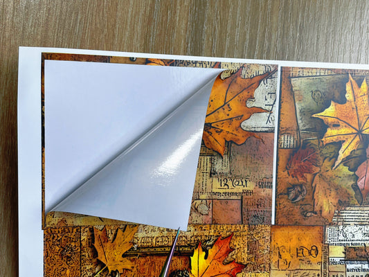 A-120  ATC background precut sticker  A4 size（1Piece)