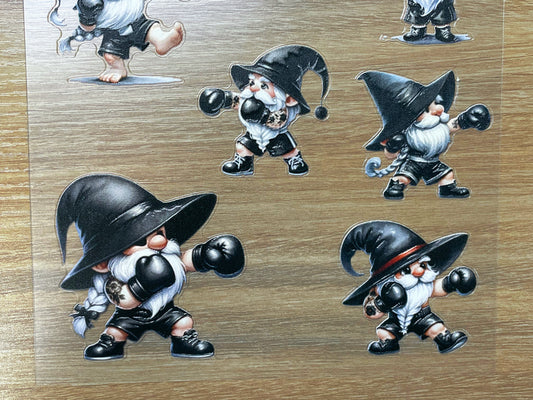 E-105 Black Hat Boxing Kings 3D Embossed sticker 1 piece
