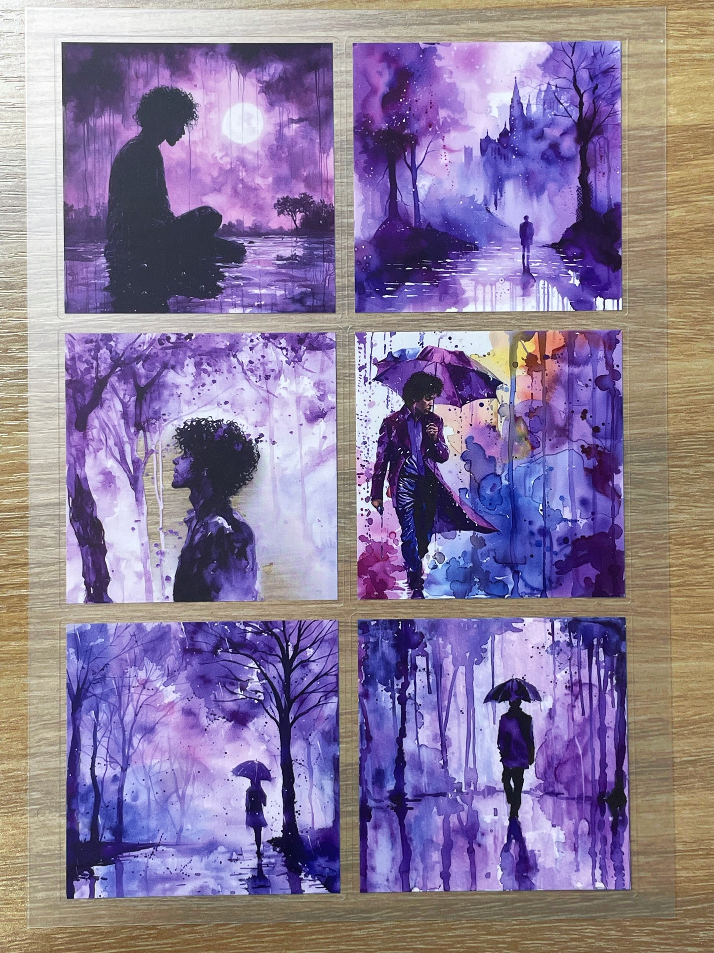 S72 Purple Rain Echo  sticker pet precut A5 size 3 pieces