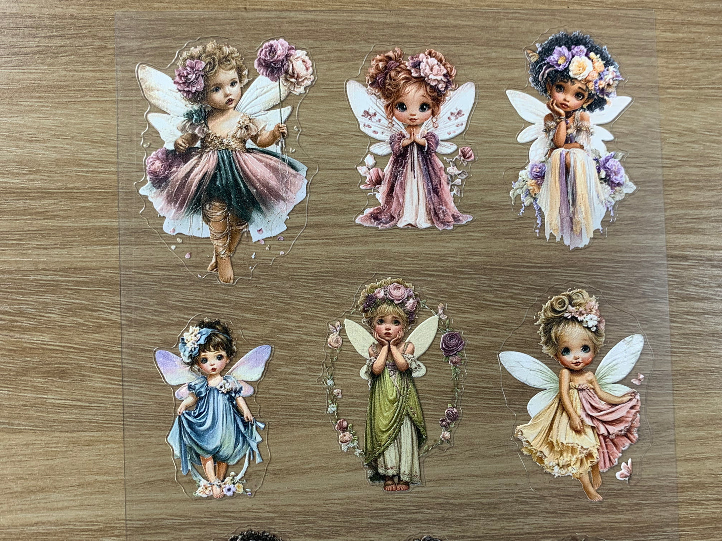 E-54 angel 3D Embossed sticker 1 piece