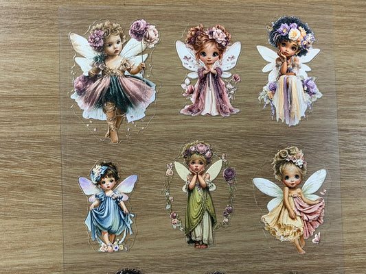 E-54 angel 3D Embossed sticker 1 piece