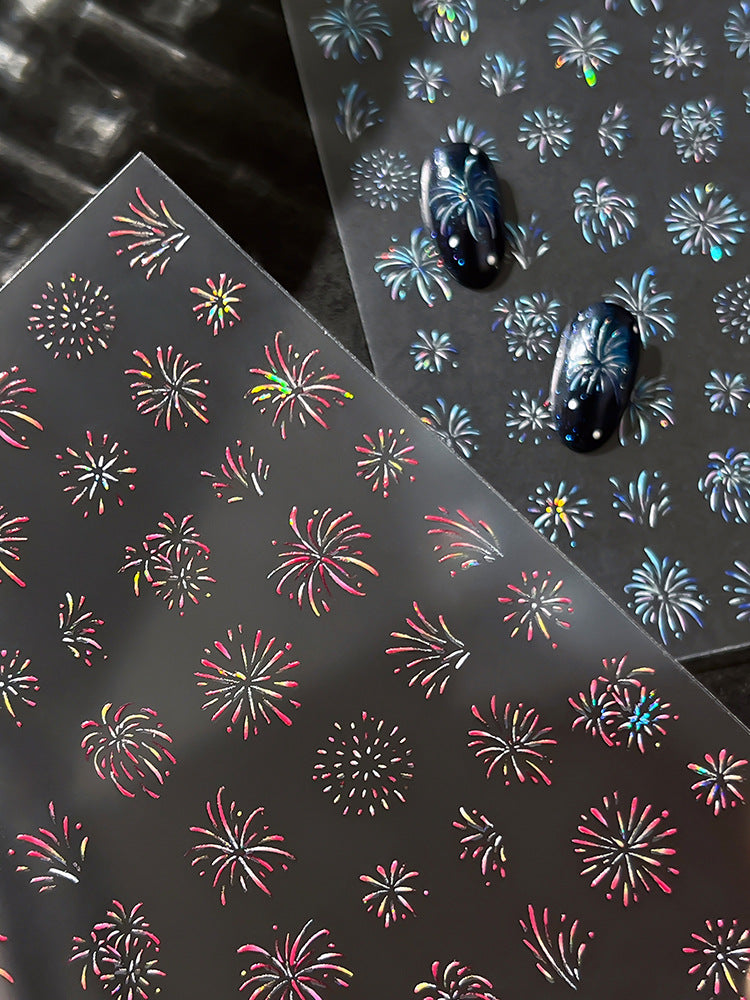 MINI-23Shell Light Gorgeous Fireworks  Stickers Splendid Fireworks New Year Hot-Selling Stickers