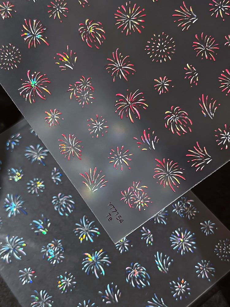 MINI-23Shell Light Gorgeous Fireworks  Stickers Splendid Fireworks New Year Hot-Selling Stickers