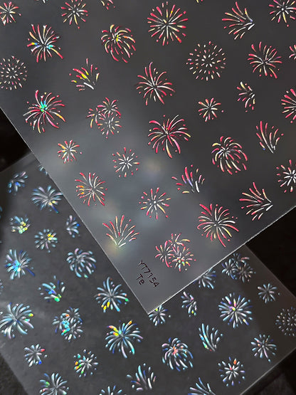 MINI-23Shell Light Gorgeous Fireworks  Stickers Splendid Fireworks New Year Hot-Selling Stickers