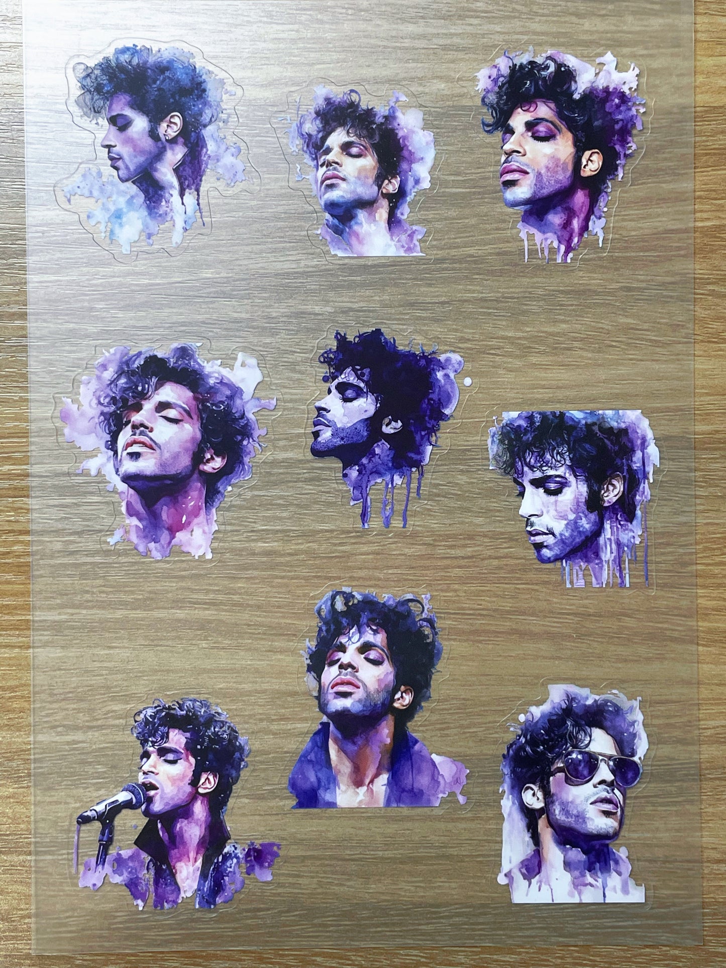 S72 Purple Rain Echo  sticker pet precut A5 size 3 pieces