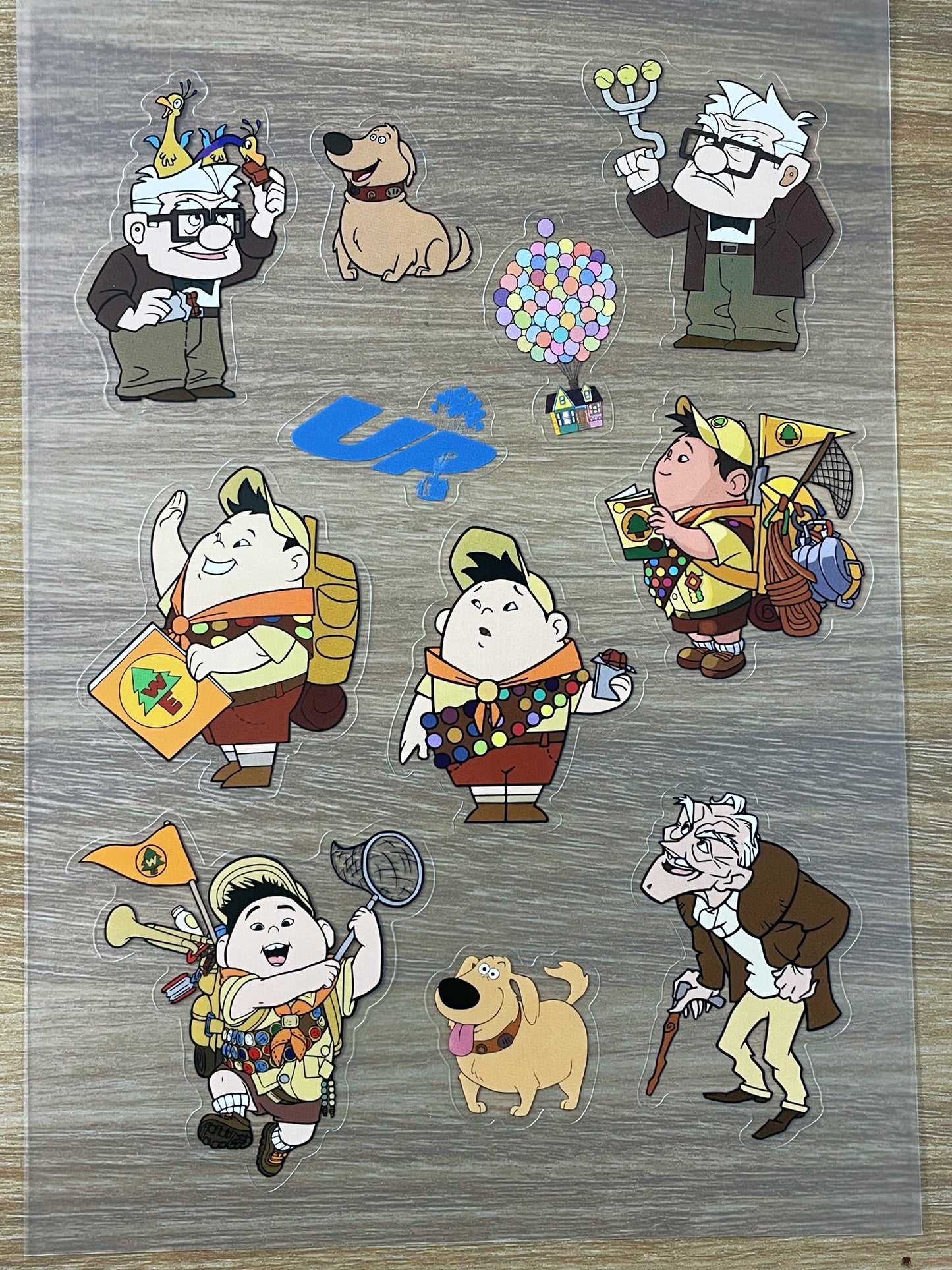 S28 Up  sticker pet precut A5 size 3 pieces