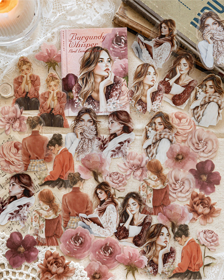 S-38  Flower Encounter Series Scenery Sticker