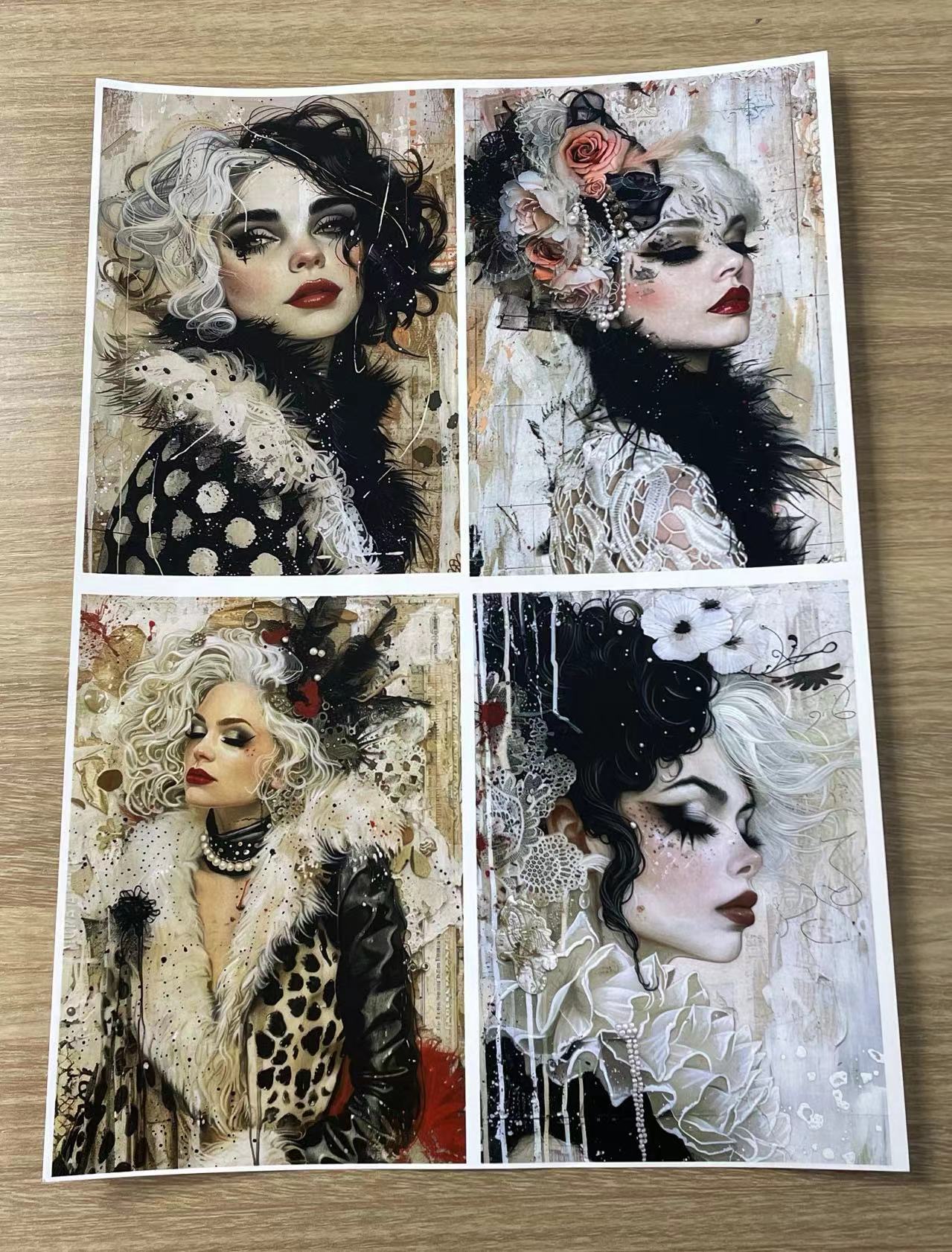 P-2Evil Queen Paper A4 size 9 pieces color laser paper