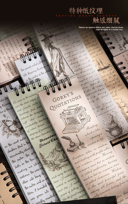P-14 Retro Theme Coil Material Book Story Essay Series 6Style