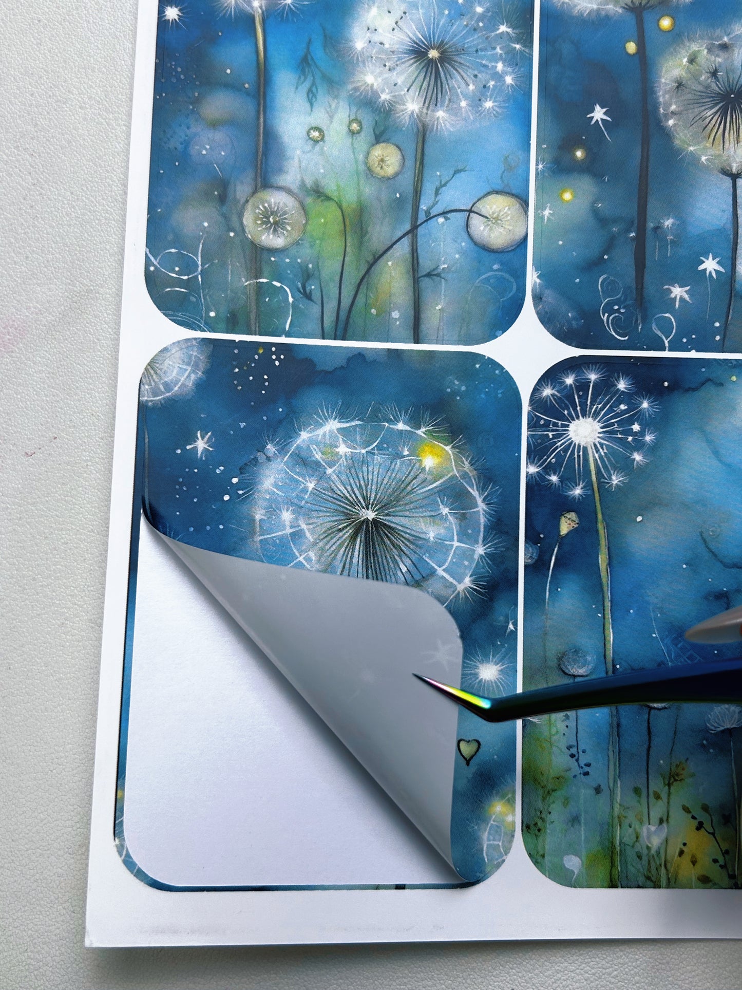 A-060  ATC background precut sticker  A4 size（1Pieces)