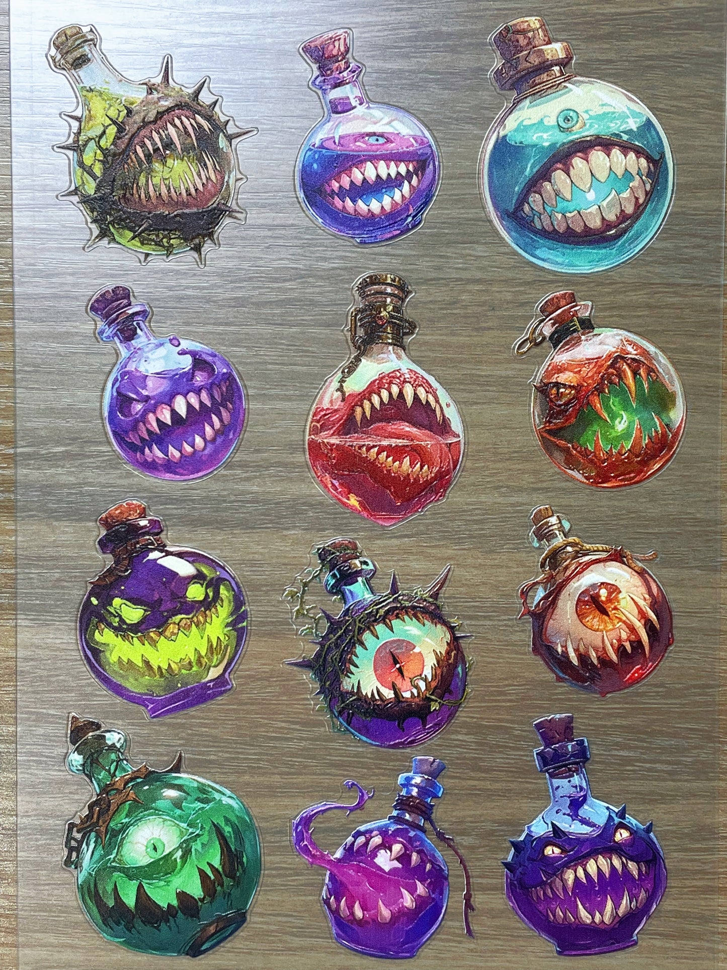 E-122 Vessel Maw Shades 3D Embossed sticker 1 piece