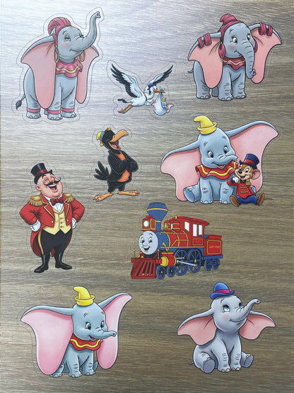 S118 Dumbo sticker pet precut A5 size 5 pieces