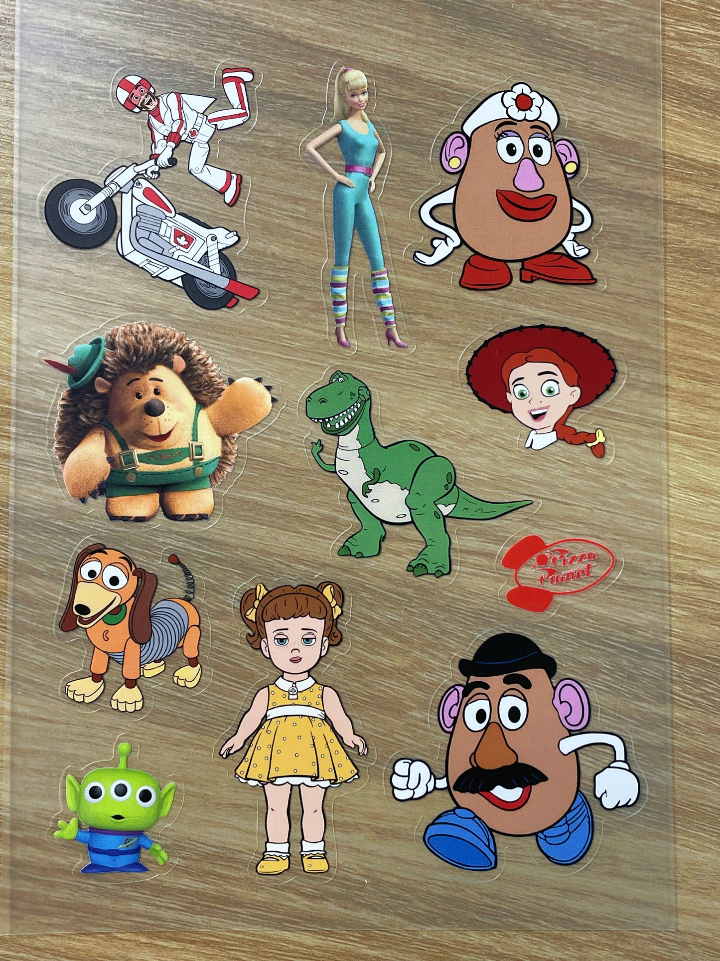 S29 Toy story  sticker pet precut A5 size 6 pieces