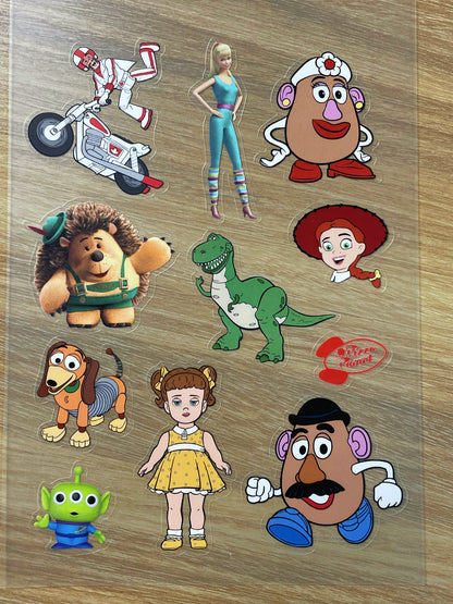 S29 Toy story  sticker pet precut A5 size 6 pieces