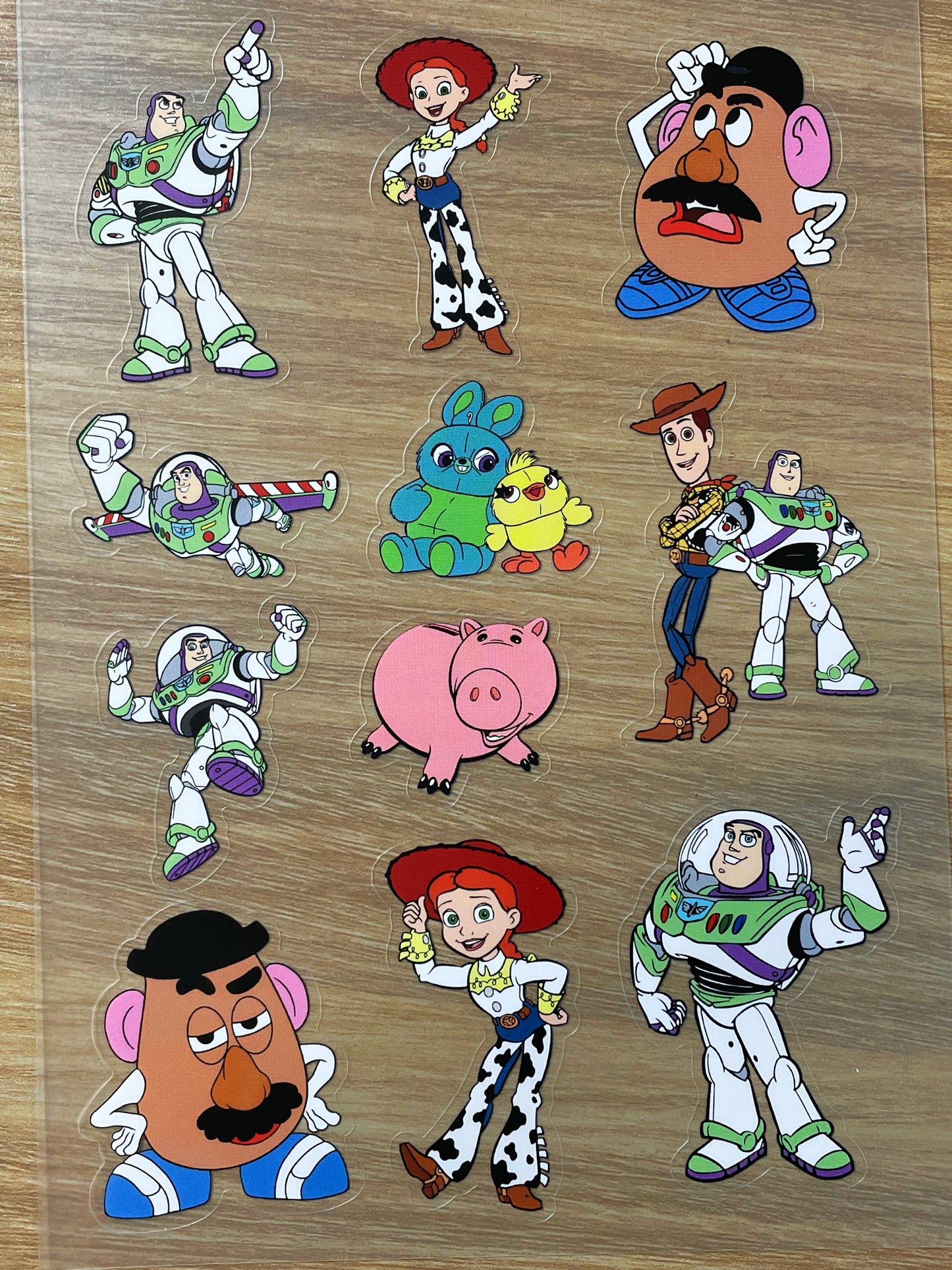 S29 Toy story  sticker pet precut A5 size 6 pieces