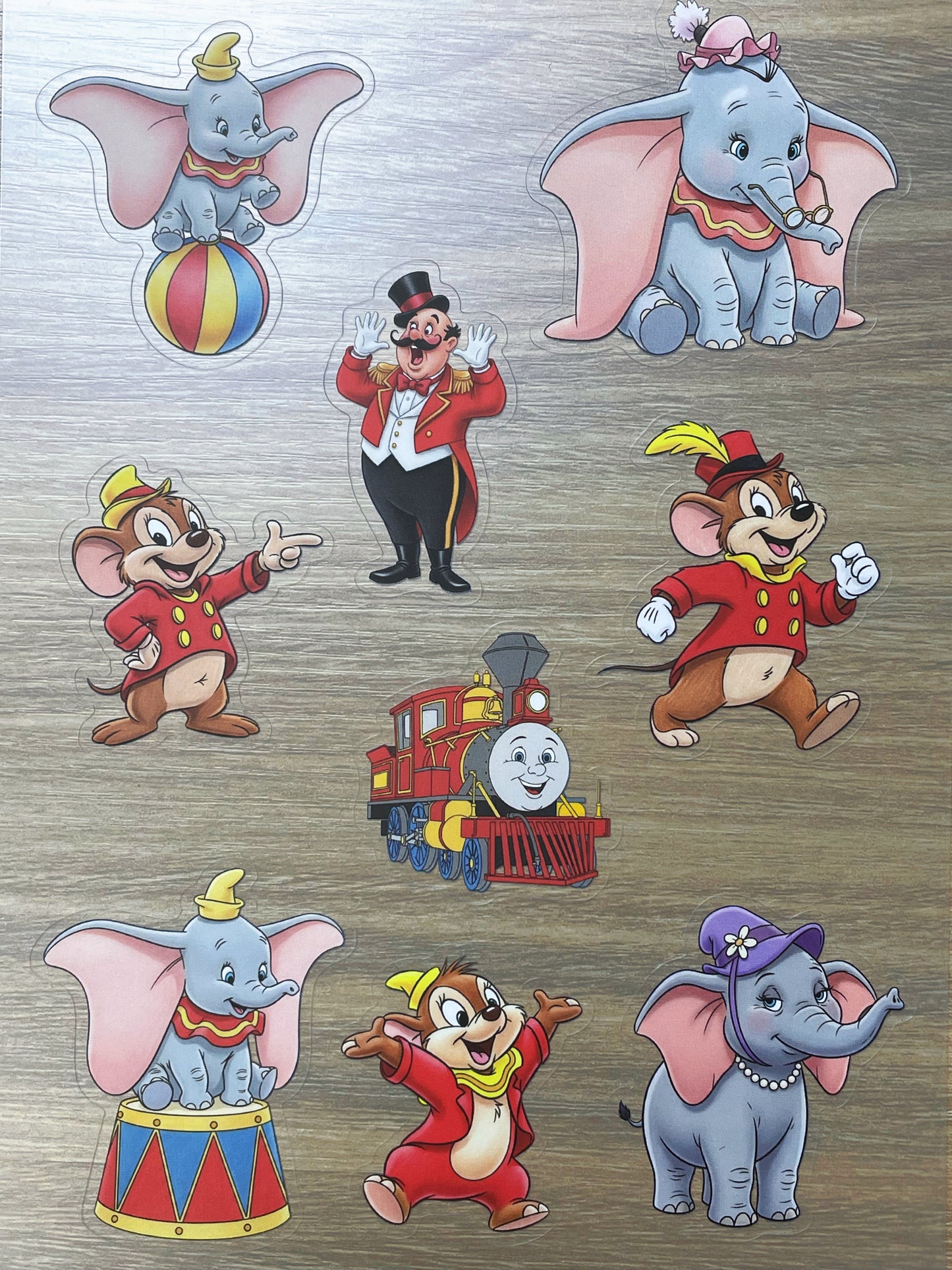 S118 Dumbo sticker pet precut A5 size 5 pieces