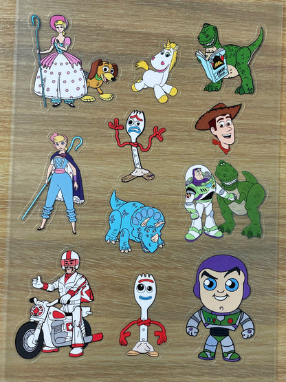 S29 Toy story  sticker pet precut A5 size 6 pieces