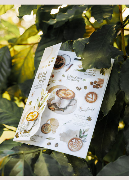 S-22 Coffee Transfer Sticker Hazy Coffee Fragrance Dream Series  6Style