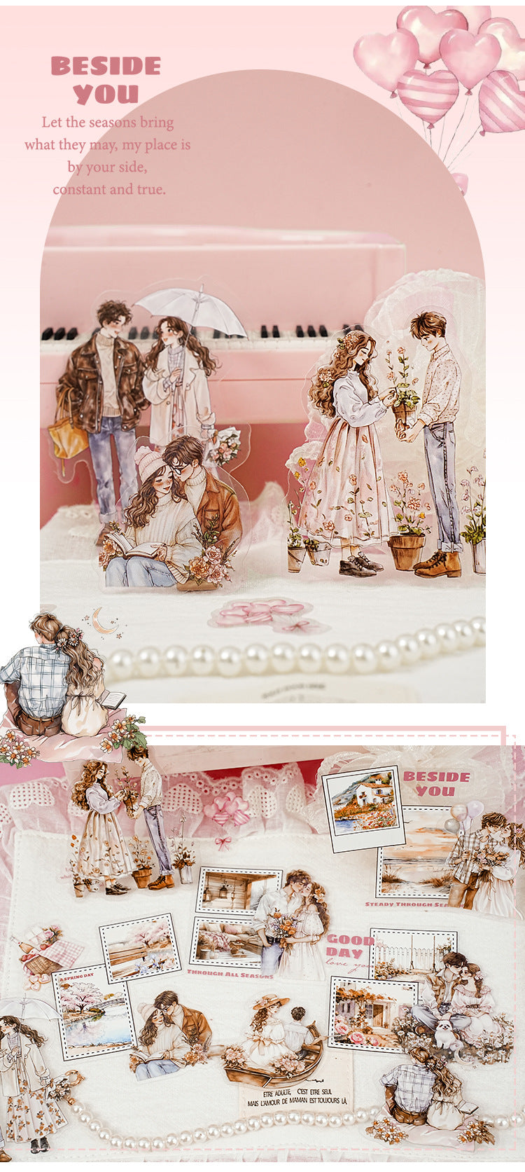 S-32  The Rest of My Life with You Series Couple Theme Sticker 6Style
