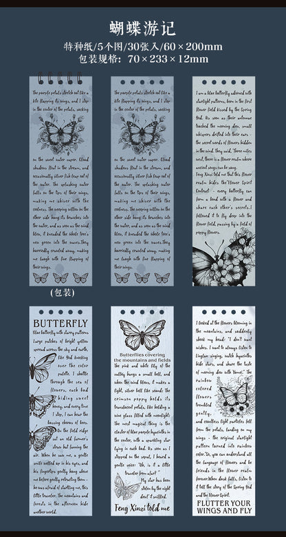 P-14 Retro Theme Coil Material Book Story Essay Series 6Style