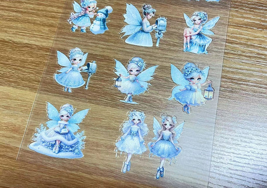 E-20 Ice fairy 3D embossed sticker 1 piece(148*210cm)