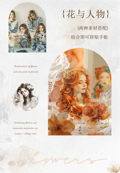 S-38  Flower Encounter Series Scenery Sticker