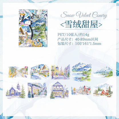 S-49  Seasonal Light Painting Series Sticker Pack 4Style